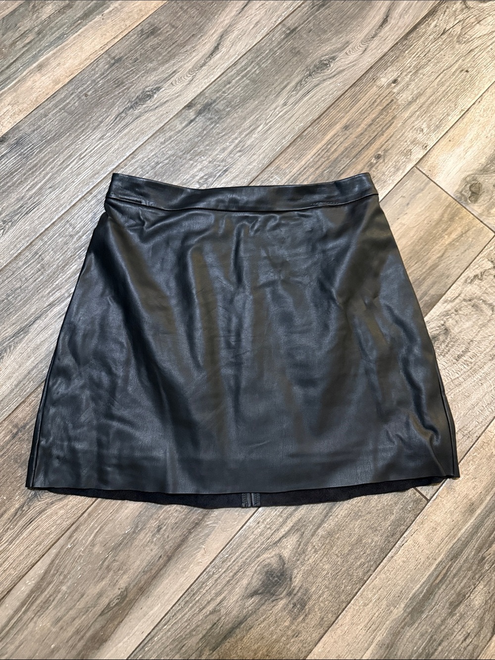Express Black Faux Leather Mini Skirt